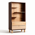 Bibliothèque en bois avec étagères et tiroir dimensions 80 x 40 x 180 cm